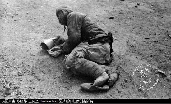 河南灾区的群众