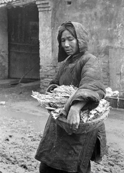 河南灾区的群众